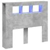 vidaXL LED uzglavlje siva boja betona 120x18,5x103,5 cm