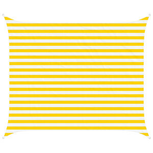 vidaXL Jedro za sunce Žuta i bijela 2,5 x 3 m 100% poliester Oxford