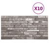 vidaXL Zidne panele 10 pcs Tamnosiva 100 x 50 cm EPS pjena