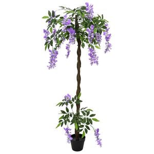 vidaXL Umjetno drvce s grahom i cvijetom Ljubičasta 80 x 18 x 160 cm