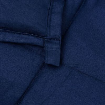 vidaXL Teška deka plava 120 x 180 cm 5 kg od tkanine