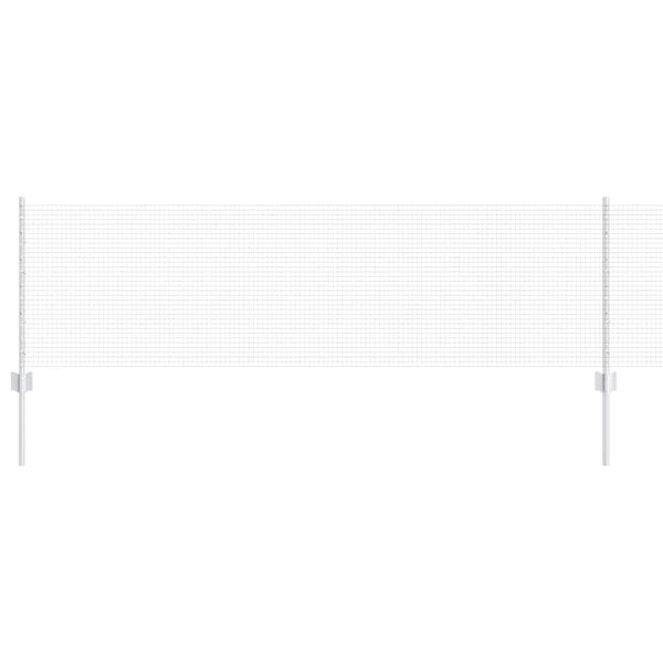 vidaXL Ograda s postovima Srebrno 0,6 x 25 m Čelik