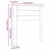 vidaXL Uzglavlje s uzglavljem Sonoma hrast 90 cm Konstruirano drvo