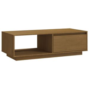 vidaXL Stolić za kavu boja meda 110 x 50 x 33,5 cm od masivne borovine