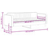 vidaXL Dnevni krevet s madracem svjetlosivi 80 x 200 cm baršunasti