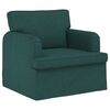 vidaXL Sofa 2 pcs Tamnozelena 144 x 80 x 85 cm tkanina