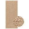 vidaXL Tepih ZIZUR 80 x 200 cm s izgledom jute unutarnji i vanjski