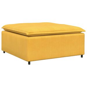 vidaXL Modularni kauč s podnožjem, svijetložuti 100x100x48 cm