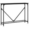 vidaXL Konzolni stol crni 102 x 22,5 x 75 cm od konstruiranog drva