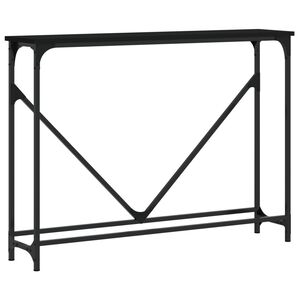 vidaXL Konzolni stol crni 102 x 22,5 x 75 cm od konstruiranog drva