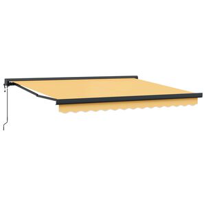 vidaXL Povlačivi tende Pijesak 350 x 250 cm Tkanina i Metal