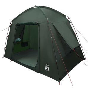 vidaXL Kabinski &scaron;ator 3-osobni Maslinasto zelena Poliester