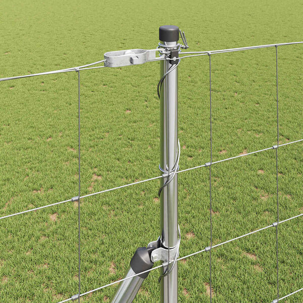 vidaXL Stup za ogradu Galvanizirano 25 x 1,5 m Čelik