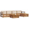 vidaXL Set vanjskih sofa 6 pcs Prirodna