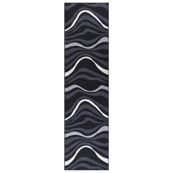 vidaXL Dugi tepih crni 80 x 350 cm