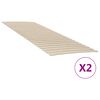 vidaXL Zamjenske letvice za krevet s 48 letvica 2 kom 70x200 cm