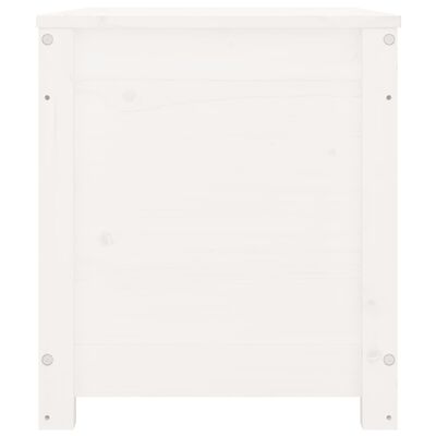 vidaXL Kutija za pohranu bijela 80 x 40 x 45,5 cm od masivne borovine