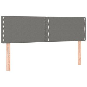 vidaXL Uzglavlja tamnosiva 144x5x78/88 cm od tkanine