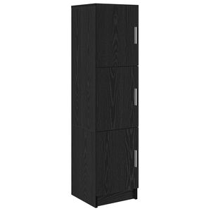 vidaXL Highboard Crni hrast 31.5 x 32 x 122.5 cm