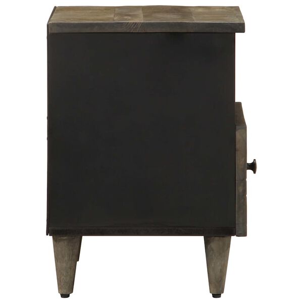 vidaXL Noćni ormarići 2 kom svijetlo sivi 40x33x46 cm Puno drvo Mango