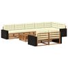 vidaXL Set vanjskih sofa 9 kom.