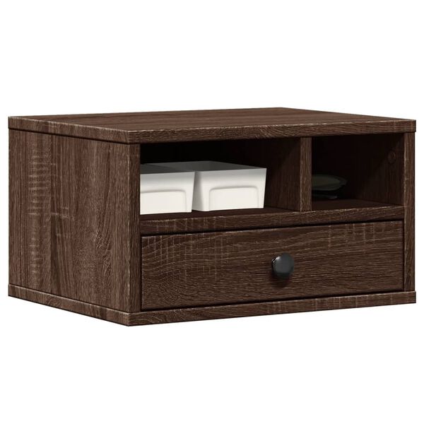 vidaXL Stalak za pisač boja hrasta 40x32x22,5 cm konstruirano drvo
