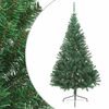 vidaXL Umjetna polovica božićnog drvca sa stalkom zelena 180 cm PVC