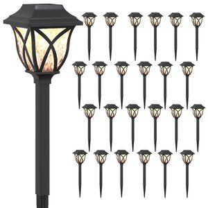 vidaXL Solarna svjetla za vanjsku upotrebu s tlo&scaron;cem 24 kom. 42 cm PP