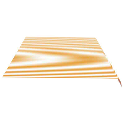 vidaXL Zamjenska tkanina za tendu žuto-bijela 6 x 3,5 m