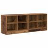 vidaXL Ormarić za krevet s policom 2 pcs Staro drvo 66 x 33 x 48 cm