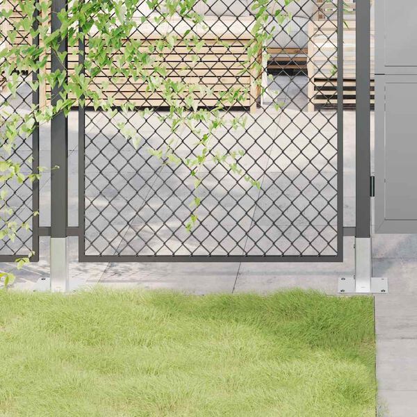 vidaXL Postolja za stupove kvadratna 12 kom 46x46 mm pocinčani čelik