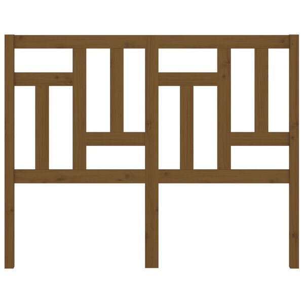 vidaXL Uzglavlje za krevet boja meda 125,5x4x100 cm masivna borovina