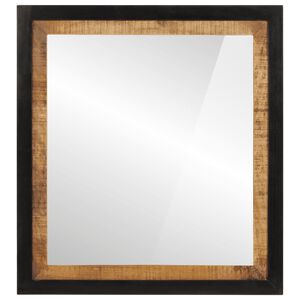 vidaXL Kupaonsko ogledalo 55x1x60 cm od stakla i masivnog drva manga