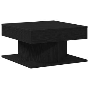 vidaXL Kava Stol Crni hrast 57 x 57 x 30 cm Konstruirano drvo