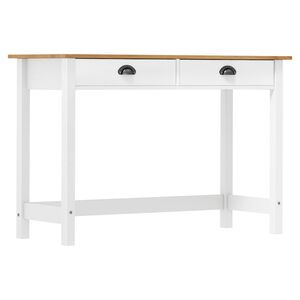 vidaXL Konzolni stol Hill s 2 ladice 110x45x74 cm od masivne borovine