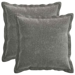 vidaXL Presvlaka za jastuk 2 kom. HOUTEN Tamnosiva 30 x 30 cm