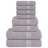 vidaXL Set ručnika FROGN od 8 dijelova sivi 360 g/m&sup2;