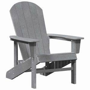 vidaXL Adirondack stolica Svijetlo siva 82 x 74 x 92 cm HDPE