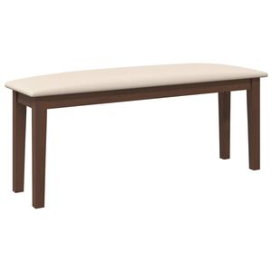 vidaXL Klupa 110 cm smeđa guma od punog drveta