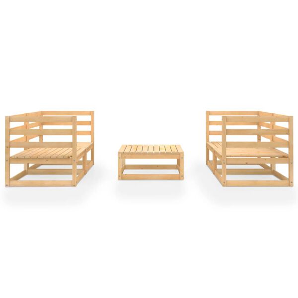 vidaXL 5-dijelna vrtna garnitura od masivne borovine