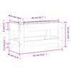 vidaXL Vrtni tabure 62 x 30 x 32 cm od masivnog drva duglazije