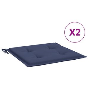 vidaXL Jastuci za palete 2 kom modri 40x40x4 cm od tkanine Oxford