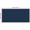 vidaXL Plutajući PE solarni pokrov za bazen 450 x 220 cm crno-plavi