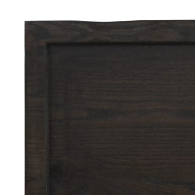 vidaXL Kupaonska radna ploča tamnosmeđa 180x50x(2-4) cm tretirano drvo