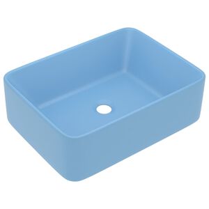 vidaXL Luksuzni umivaonik mat svjetloplavi 41 x 30 x 12 cm keramički