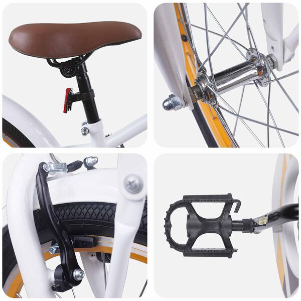 vidaXL Dječji Bicikl 20 Inča za djecu od 6 do 11 godina Bijelo