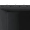 vidaXL Vrtna sadilica crna 40 x 40 x 80 cm od poliratana