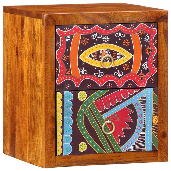 vidaXL Noćni ormar Smeđa 35 x 30 x 40 cm Čvrsto drvo akacije