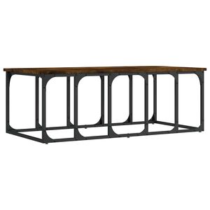 vidaXL Stolić za kavu boja hrasta 100 x 50 x 35,5 cm konstruirano drvo