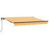 vidaXL Skrovita tenda Pijesak 450 &times; 350 cm Tkanina i Aluminij